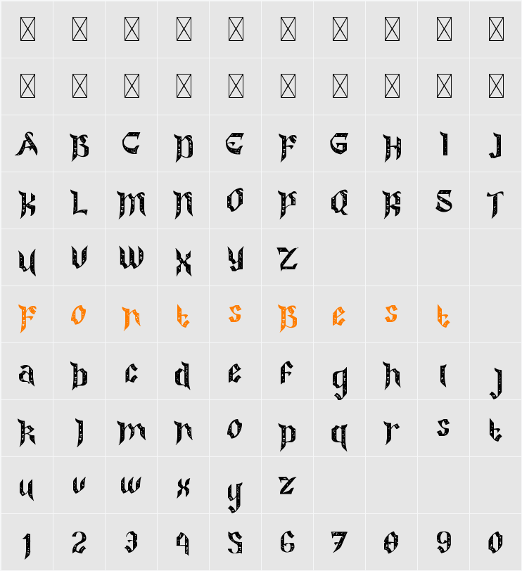 Colide Rough Character Map