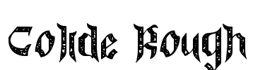 Colide Rough Font Image