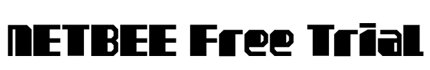 NETBEE Free Trial Font Image