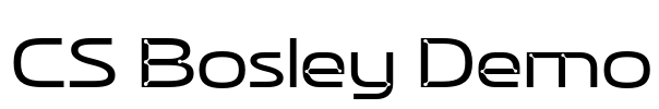 CS Bosley Demo Font Image