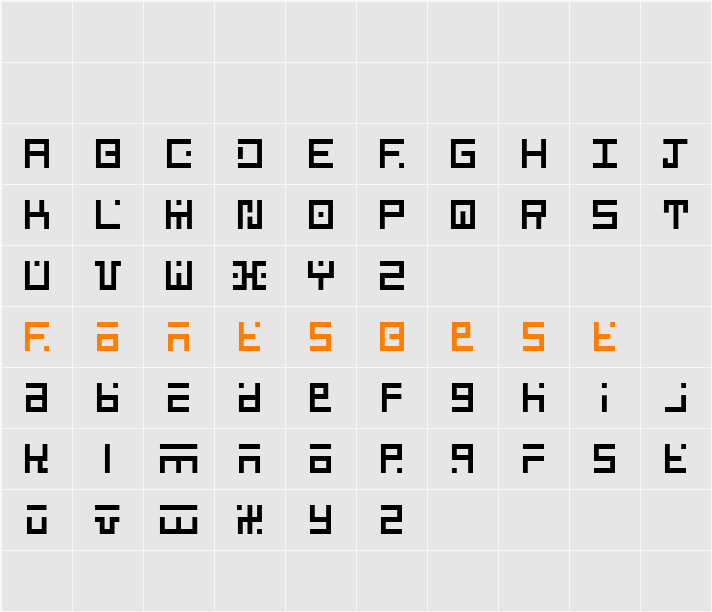 Respati Character Map