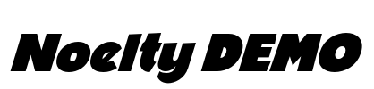Noelty DEMO Font Image