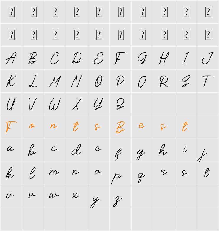 Apple Slices Character Map