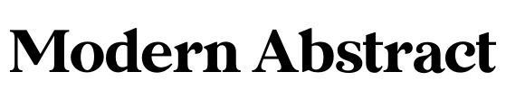 Modern Abstract Font Image