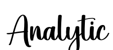 Analytic Font Image