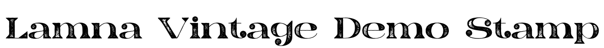 Lamna Vintage Demo Stamp Font Image