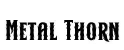 Metal Thorn Font Image