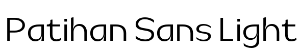 Patihan Sans Light Font Image