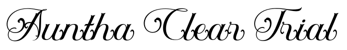 Auntha Clear Trial Font Image