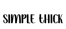 Simple Thick Font Image