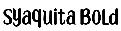 Syaquita Bold Font Image