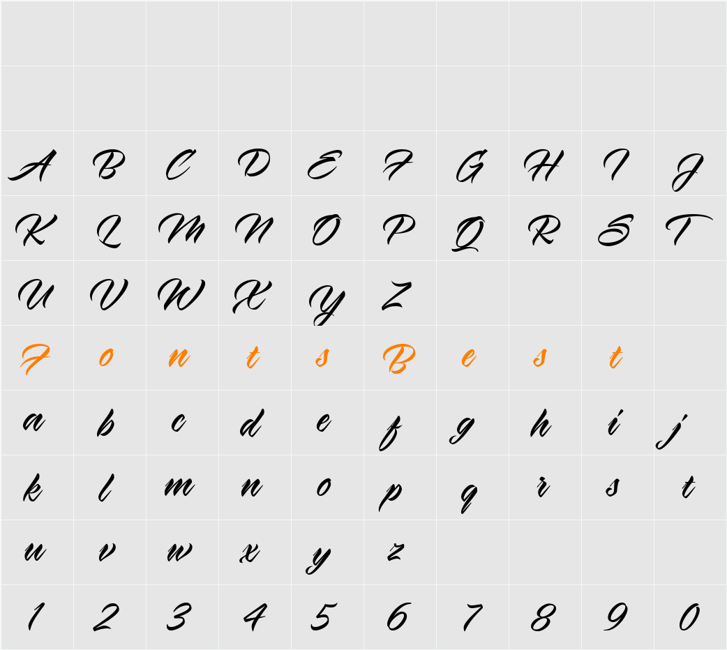 Virmana Script Character Map