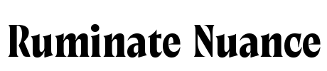 Ruminate Nuance Font Image