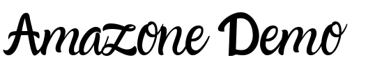 Amazone Demo  Font Image