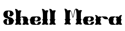 Shell Mera Font Image