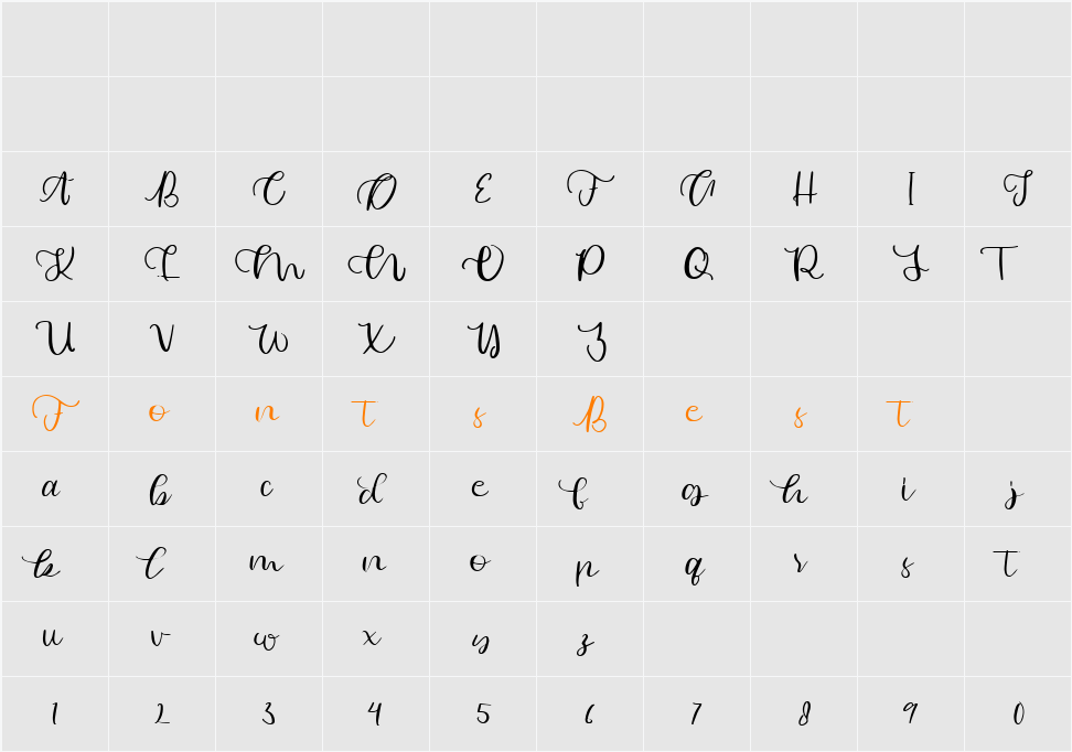 Asya Character Map