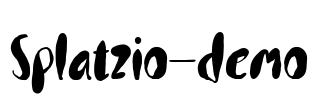 Splatzio-demo Font Image
