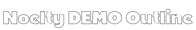 Noelty DEMO Outline Font Image