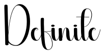 Definite Font Image