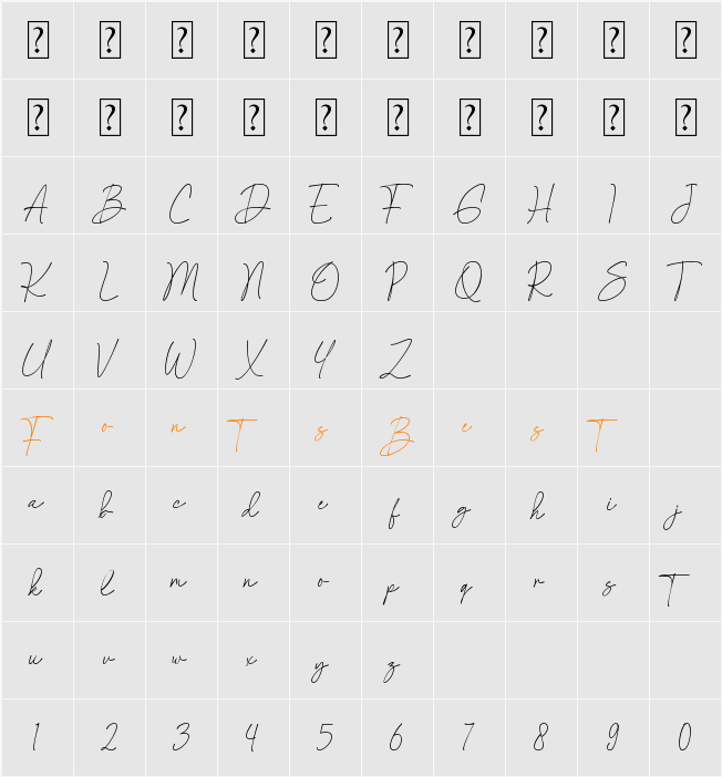 Cristal Elegance Character Map