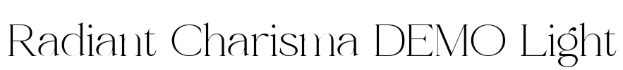 Radiant Charisma DEMO Light Font Image