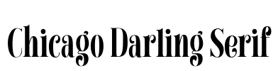 Chicago Darling Serif Font Image