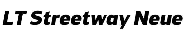 LT Streetway Neue Font Image