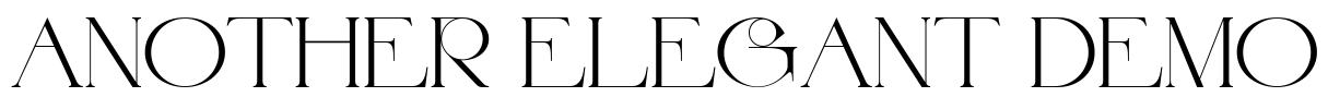 Another Elegant Demo Font Image