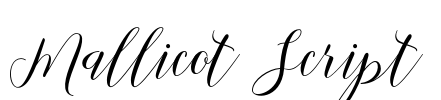 Mallicot Script Font Image