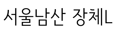 서울남산 장체L Font Image