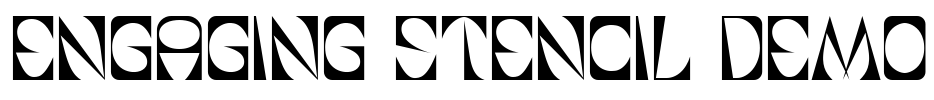 Engaging Stencil Demo Font Image