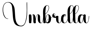 Umbrella Font Image