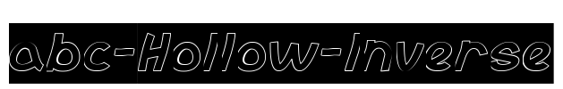 abc-Hollow-Inverse Font Image