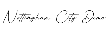 Nottingham City Demo Font Image