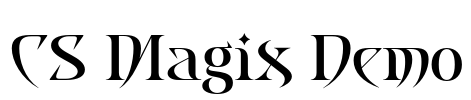 CS Magix Demo Font Image