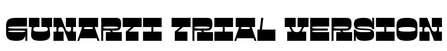 Gunarti Trial Version Font Image