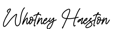 Whotney Haeston Font Image