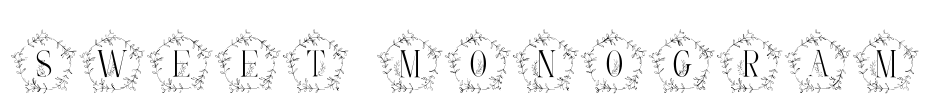 Sweet Monogram Font Image
