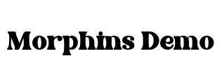Morphins Demo Font Image