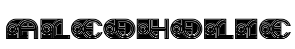 Alcoholic Font Image