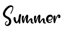Summer Font Image