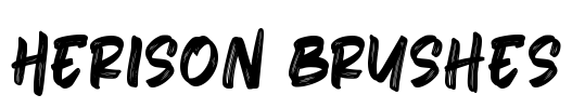 Herison Brushes Font Image