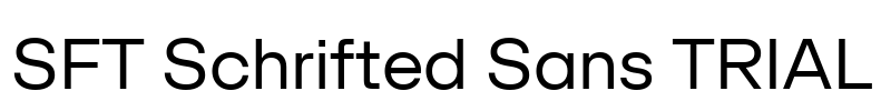 SFT Schrifted Sans TRIAL Font Image