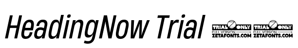 HeadingNow Trial 54 Font Image