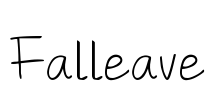 Falleave Font Image