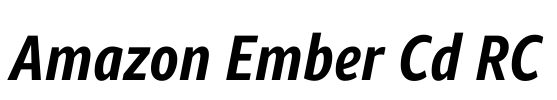 Amazon Ember Cd RC Font Image