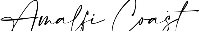 Amalfi Coast Font Image
