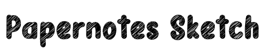 Papernotes Sketch Font Image