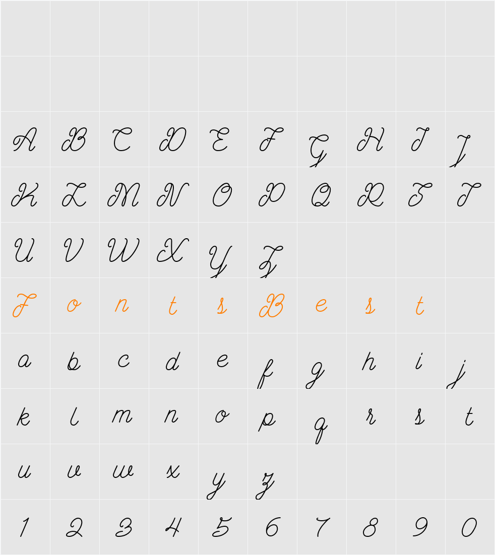 Ariana Character Map