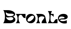 Bronte Font Image